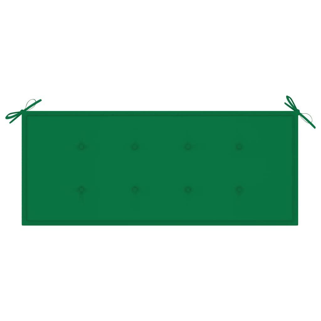 vidaXL Grün Bambus | Gartenbank (1-St) Auflage Gartenbank mit Grün cm 120