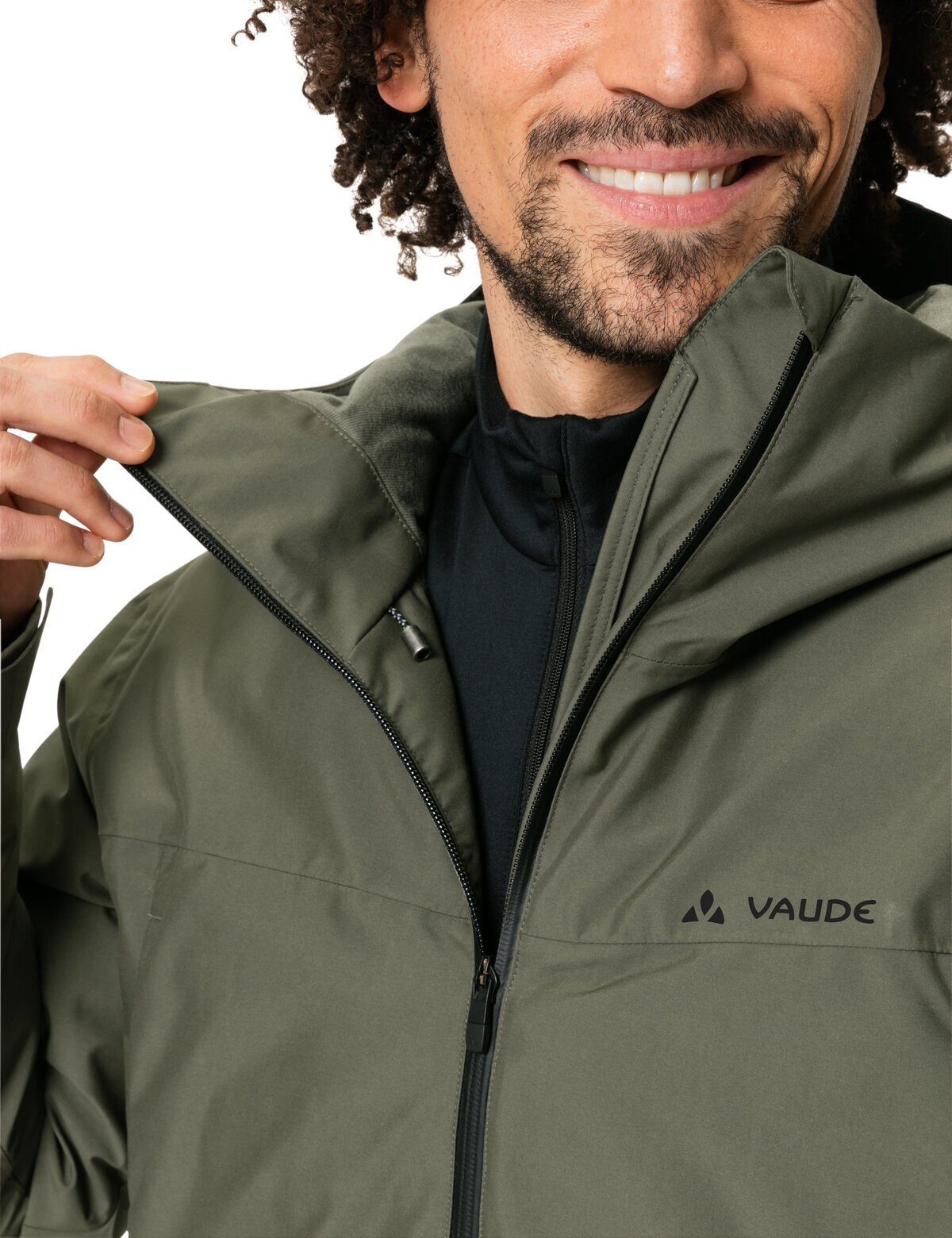 VAUDE Outdoorjacke Men's Mineo Coat khaki Klimaneutral II kompensiert (1-St)