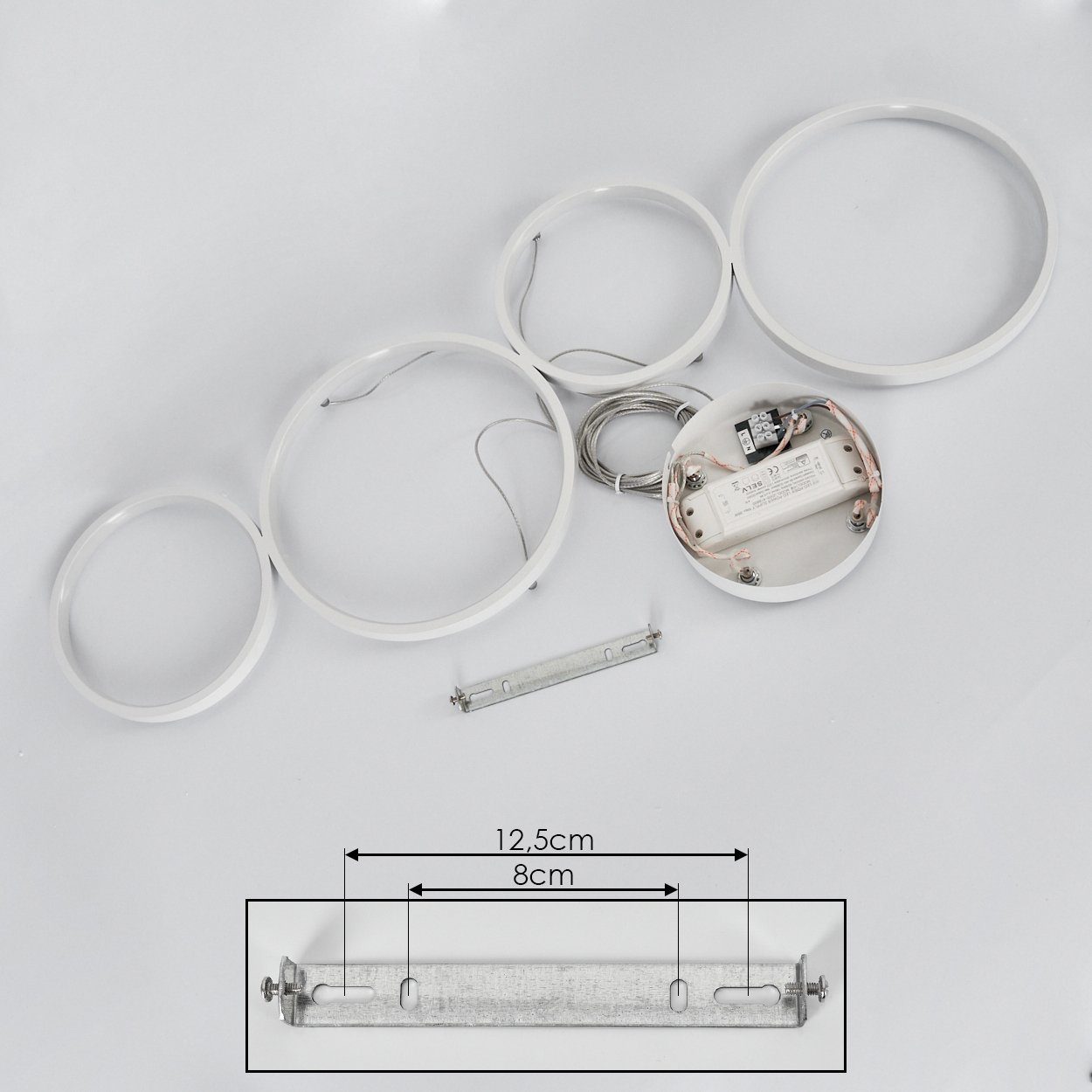 3000 Weiß, LED, Pendelleuchte 2300 hofstein über dimmbare Hängelampe »Monti« Lumen herkömmlichen Kelvin, aus Lichtschalter, dimmbar Metall/Kunststoff in