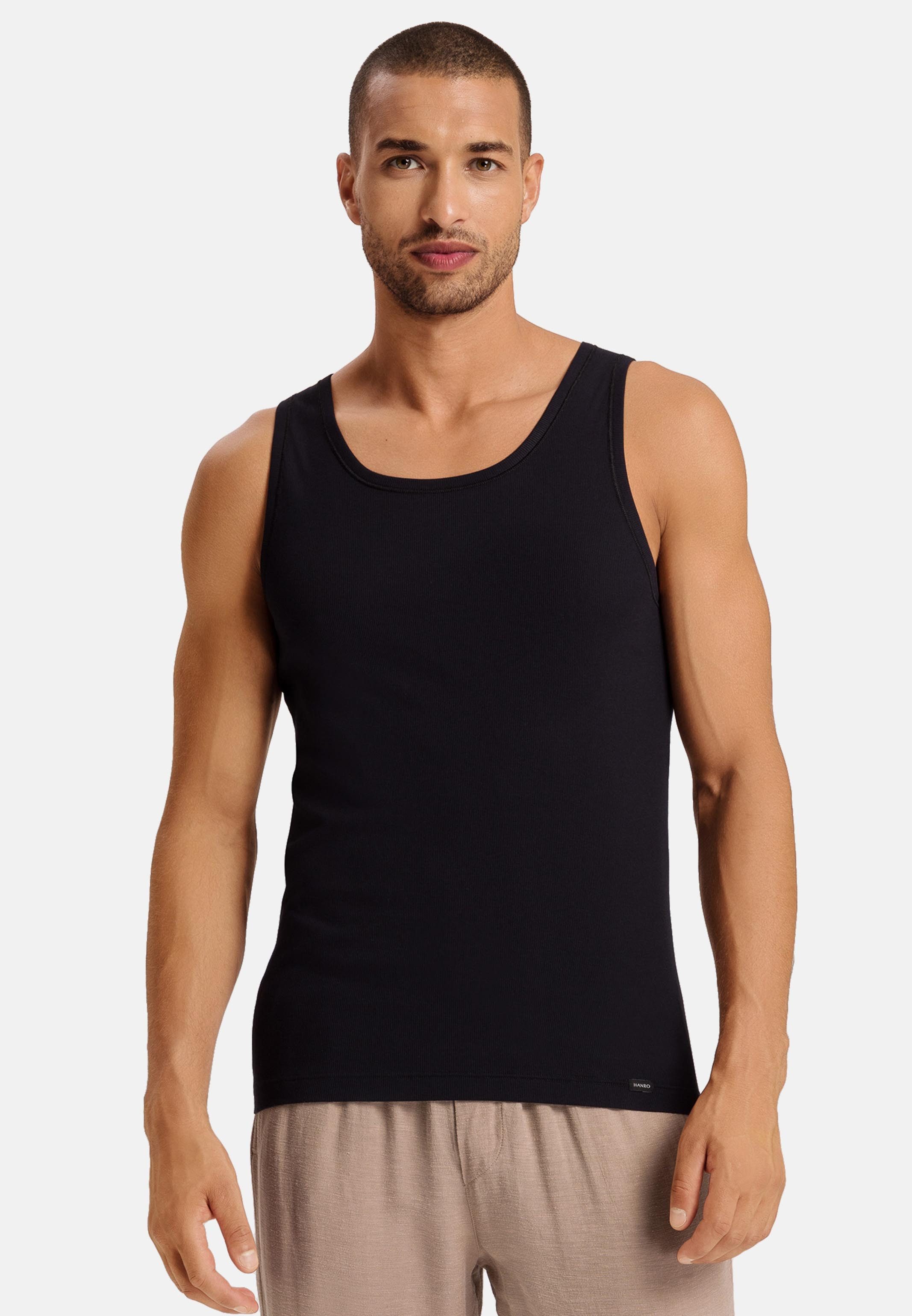 Hanro Unterhemd Cotton Essentials (1-St) Unterhemd / Tanktop - Baumwolle - Blickdicht