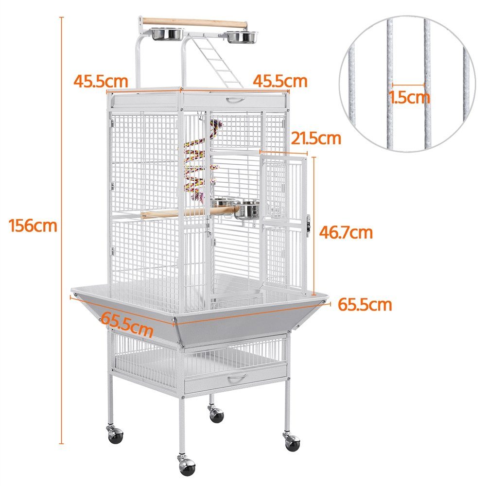 Yaheetech Vogelkäfig, Vogelvoliere Käfig für Wellensittich günstig online kaufen