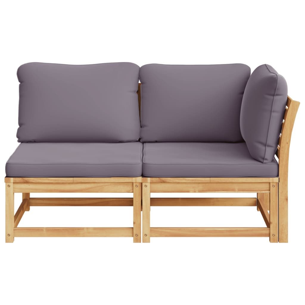 vidaXL Sofaelement 2-tlg. Garten-Lounge-Set mit Kissen günstig online kaufen