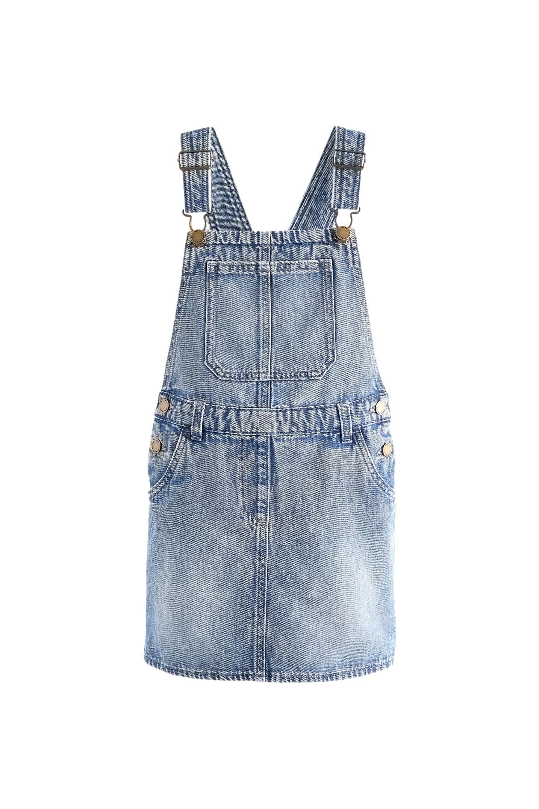 Next Latzkleid Trägerkleid aus Denim (1-tlg)