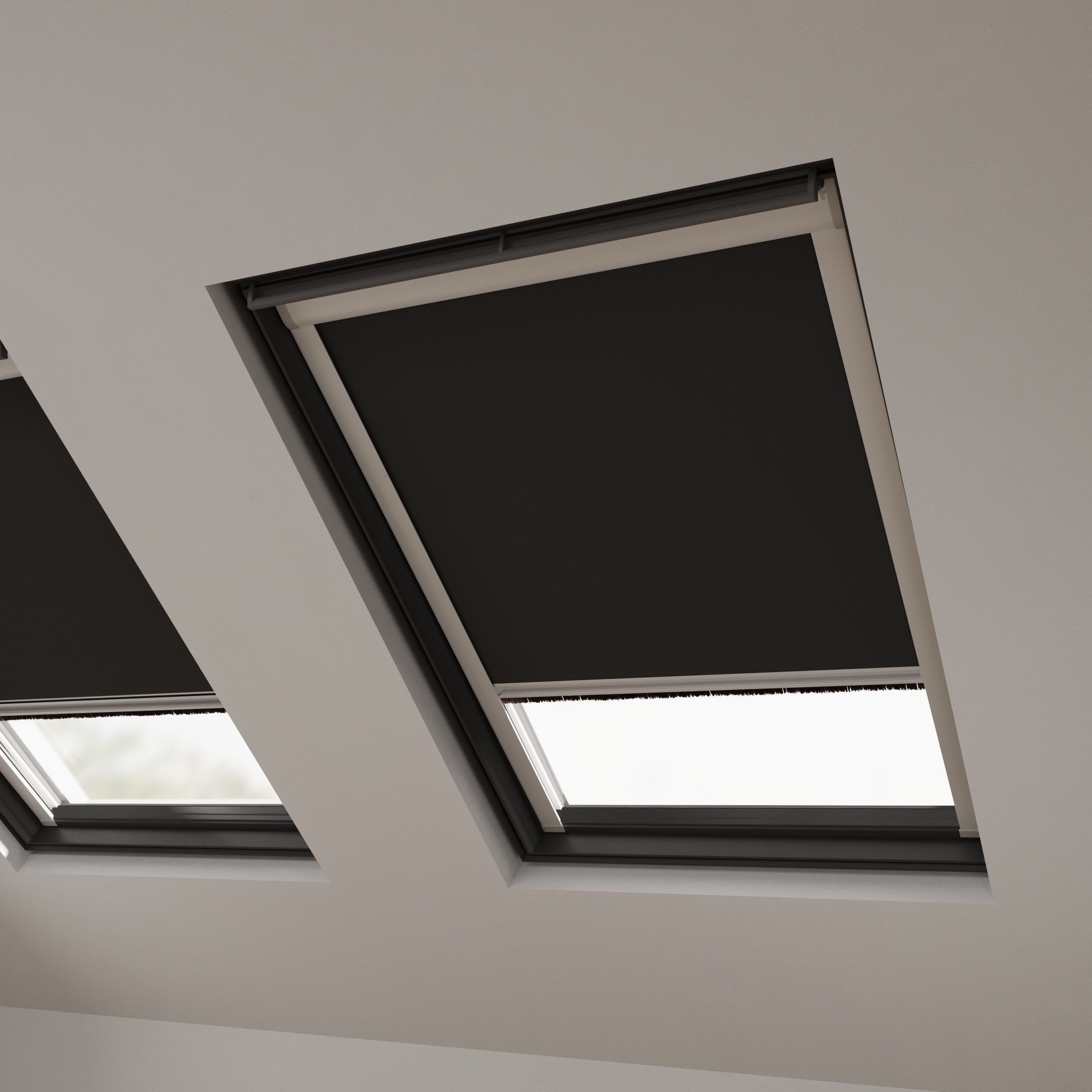 Dachfensterrollo Verdunklungsrollo Schwarz - Verdunklung - Kompatibel mit VELUX C02, Cocoon Home, verdunkelnd, Thermobeschichtet, Einfache Montage, 100% Verdunkelnd, Stufenlos