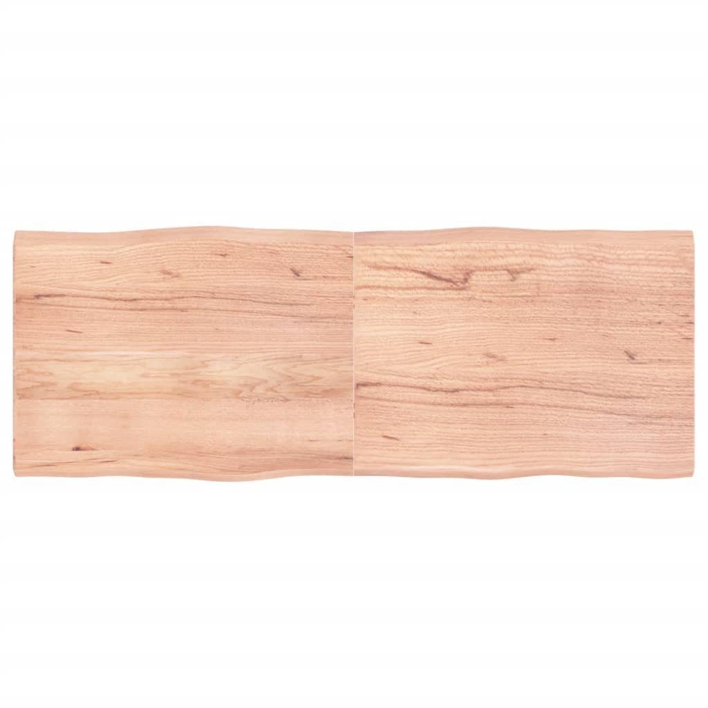 furnicato Tischplatte 160x60x(2-4) cm Massivholz Behandelt Baumkante (1 St)