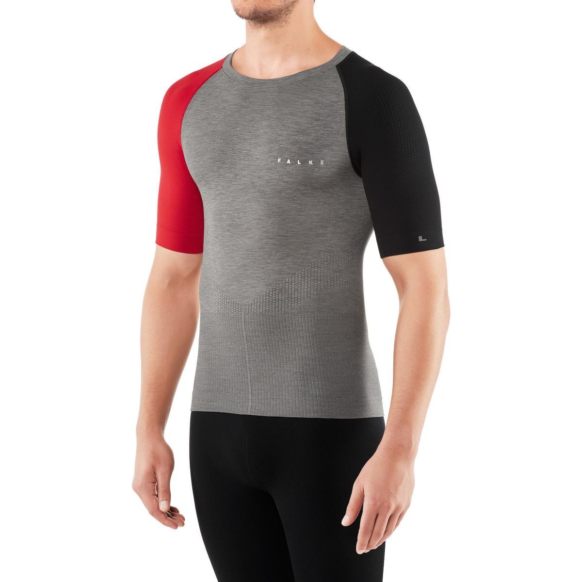 FALKE Kurzarmshirt Impulse Running Herren Tight Fit-shirt Optimales Sportshirt mit innovativen Strukturen für bessere Haltung