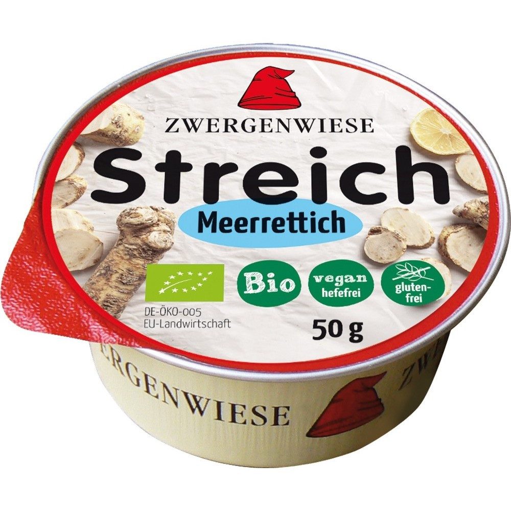 Zwergenwiese Herzhafter Brotaufstrich Kleiner Streich - Meerrettich 50g