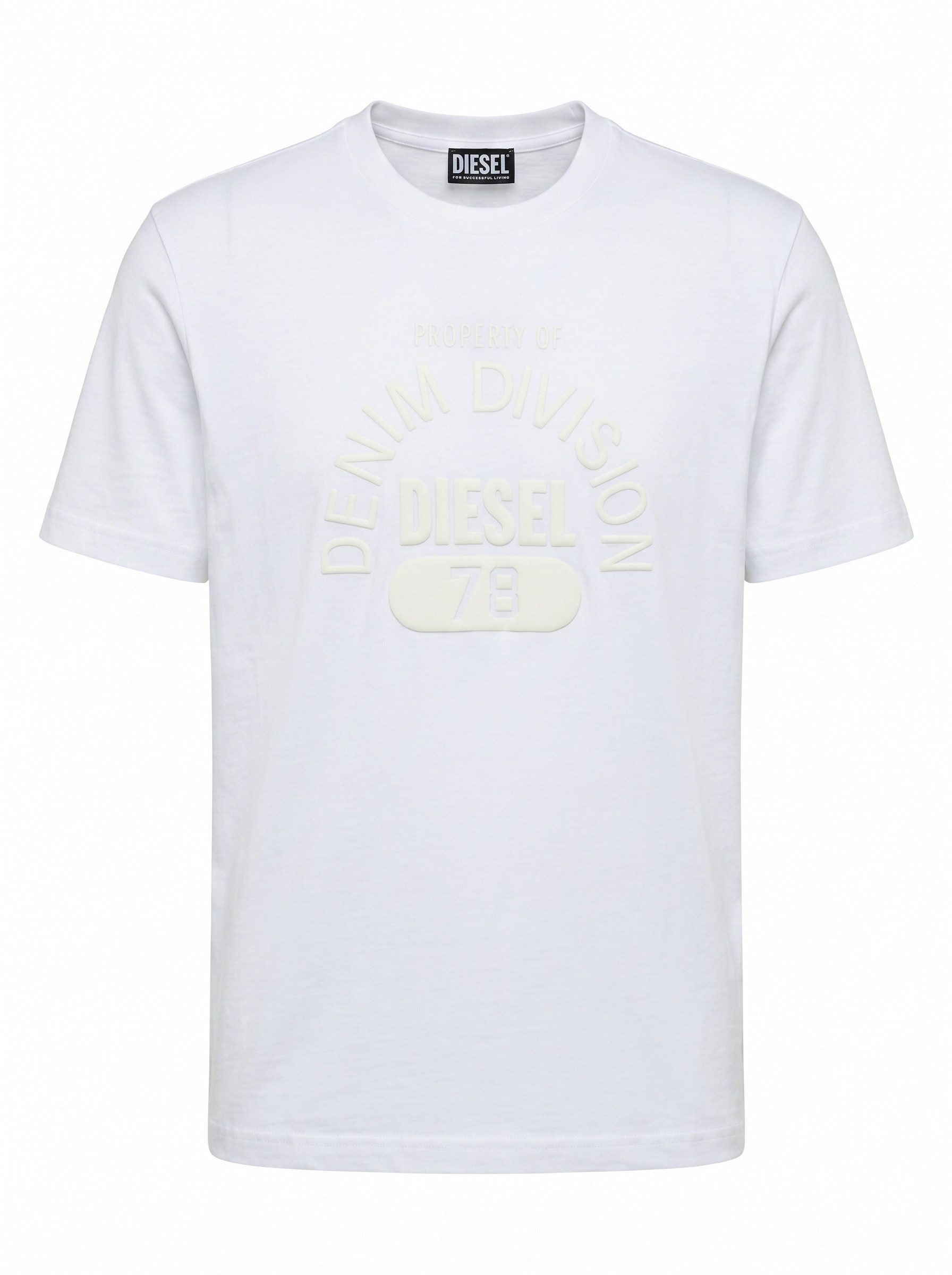 Diesel Rundhalsshirt Regular Fit Logo Shirt - T-JUST-E17-OUT