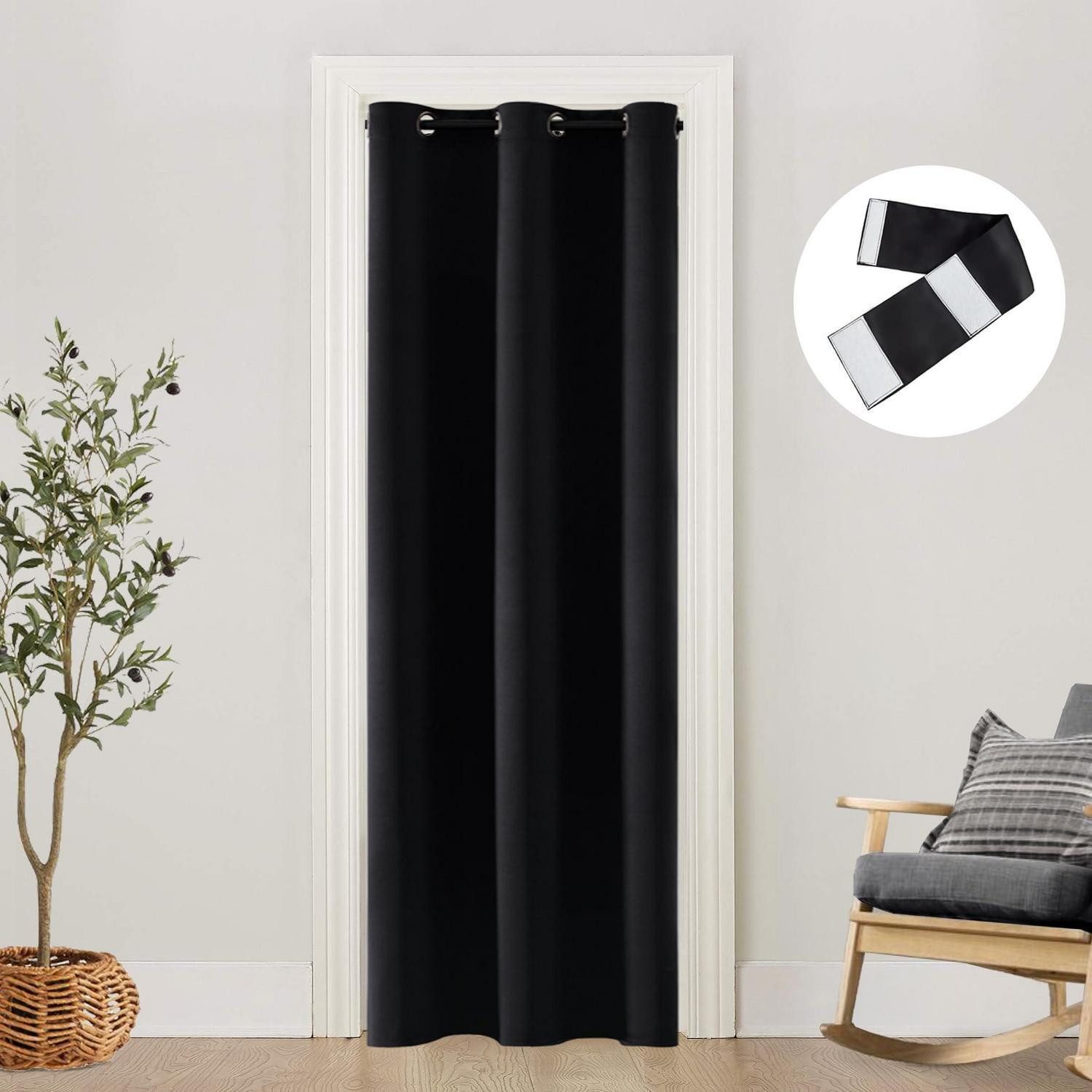 LuxusKollektion Türvorhang Schrankvorhang wärmeisolierend 203 cm (1 St)