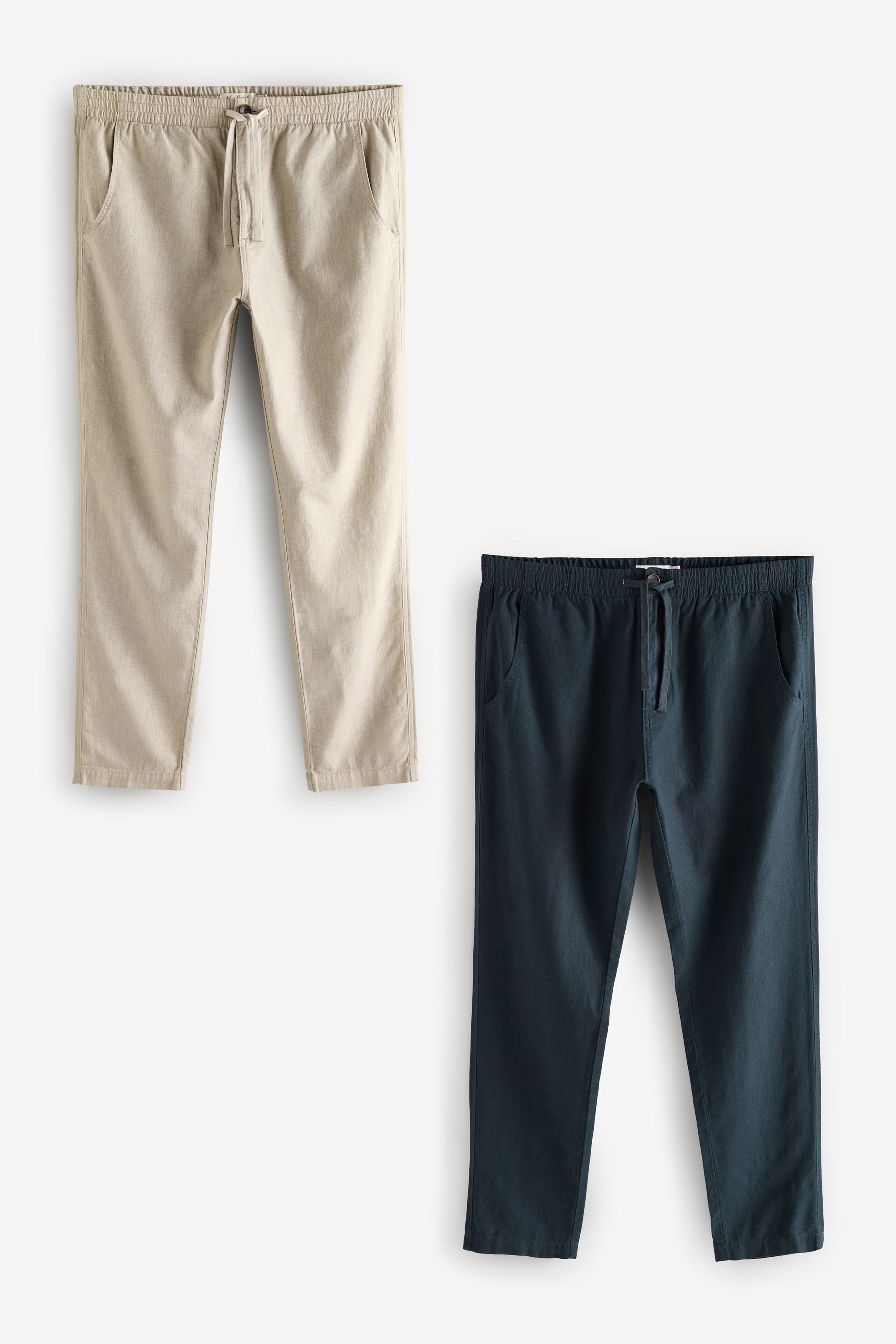 Next Stoffhose 2er-Pack Hose mit Elastikbund günstig online kaufen