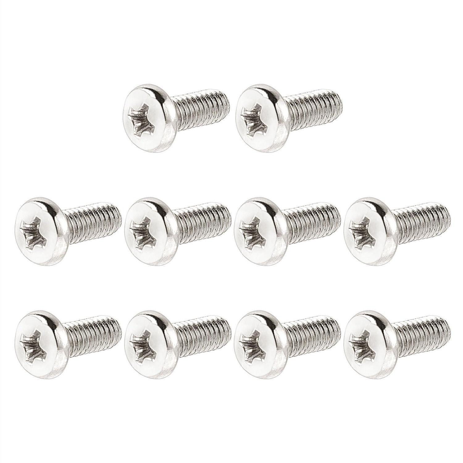LuxusKollektion TV-Wandhalterung TV Schrauben M4x10mm Edelstahl Kreuzschlitz 10Stk, (10-tlg)