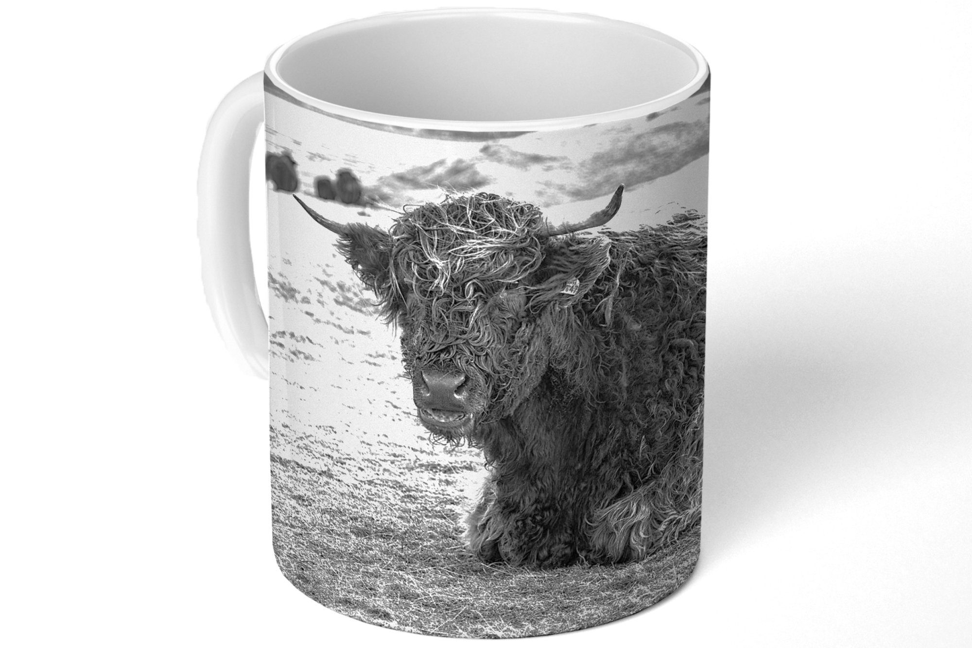 Highlander Kaffeetassen, Teetasse, Teetasse, - Keramik, Tiere, Berg MuchoWow Becher, Geschenk Tasse Schottischer -