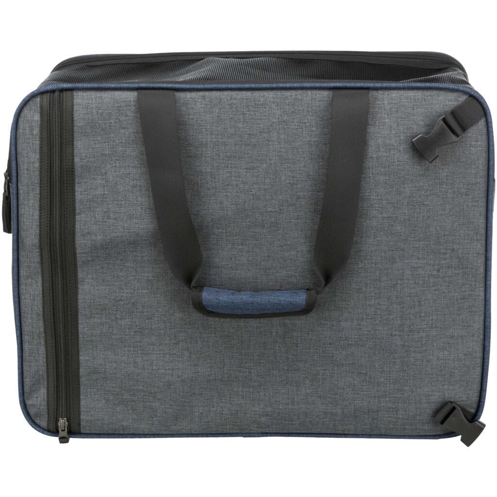 TRIXIE Tiertransporttasche Rucksack & Tasche Tara 2 in 1 - grau/blau - 25 × 38 × 50 cm