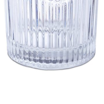 relaxdays Gläser-Set Vintage Trinkgläser 4er Set 300 ml, Glas