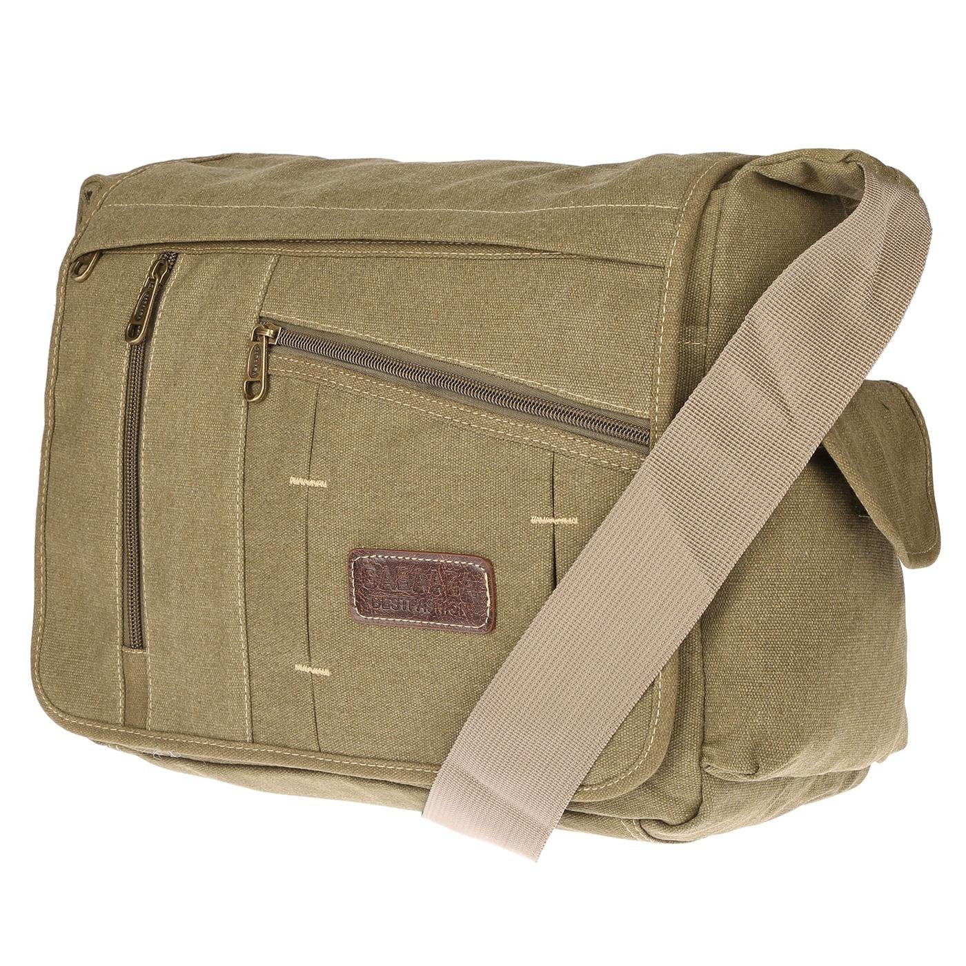 Christian Wippermann Businesstasche Große XL Herren Damen Tasche Umhängetasche Canvas Bag, Messenger
