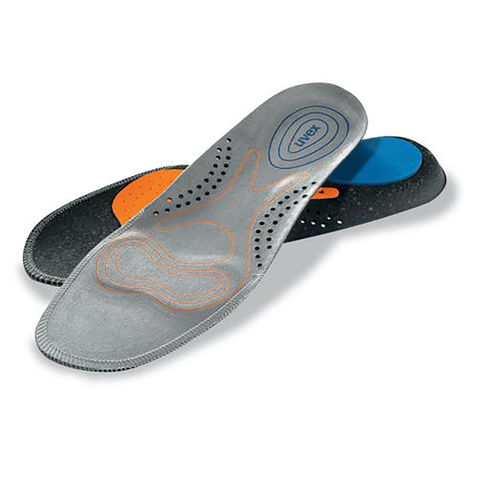 Einlegesohlen Einlegesohle grau, orange Weite 11