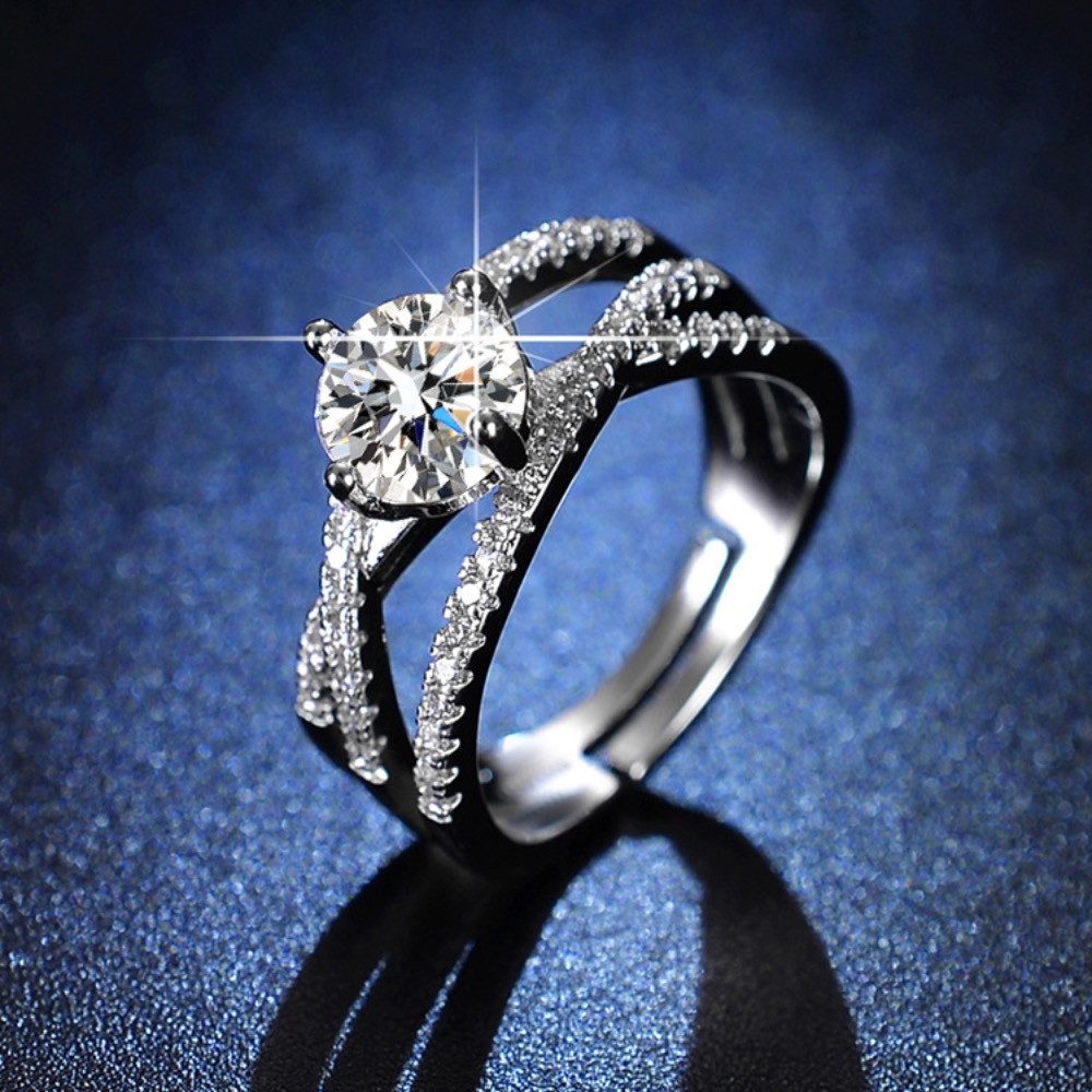 The Beauty House Fingerring Verlobungsring silberfarbiger günstig online kaufen