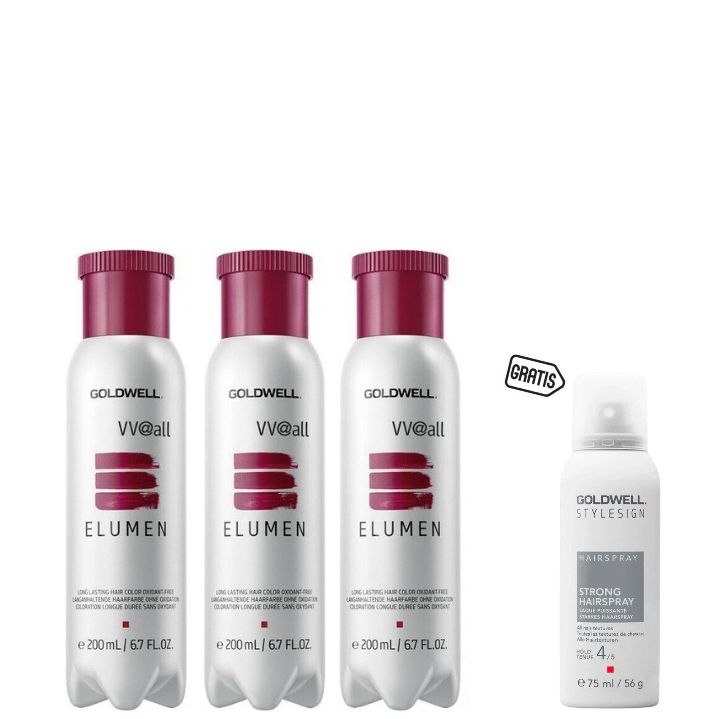 Haarspray Goldwell Elumen VV@all 200 ml 3er Set + gratis Haarspray 75 ml