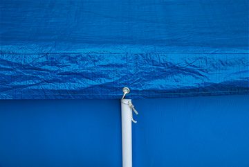 Bestway Pool-Abdeckplane 264 x 174 cm, blau, eckig