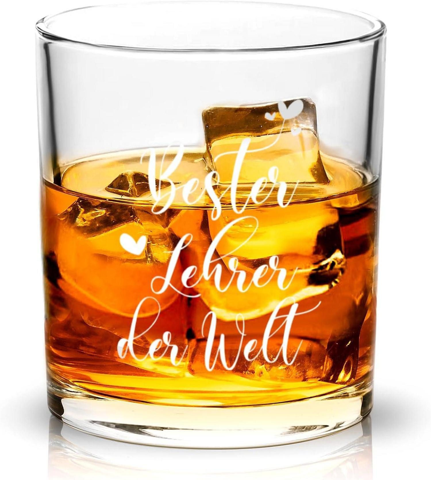 Whiskyglas Whiskyglas mit Gravur - Bester Lehrer der Welt, Abschiedsgeschenk