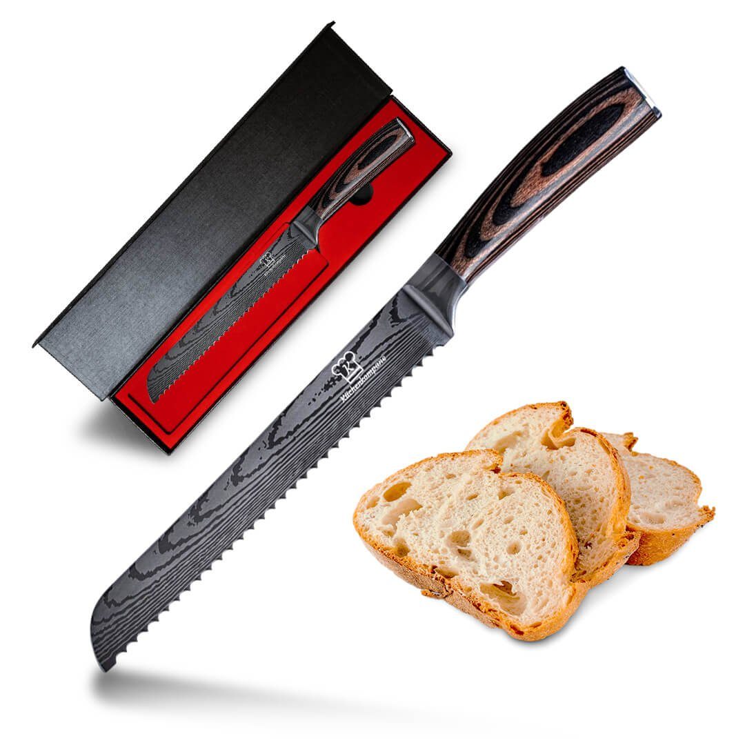 Küchenkompane Brotmesser Asiatisches Brotmesser - Messer aus gehärteter Edelstahl.