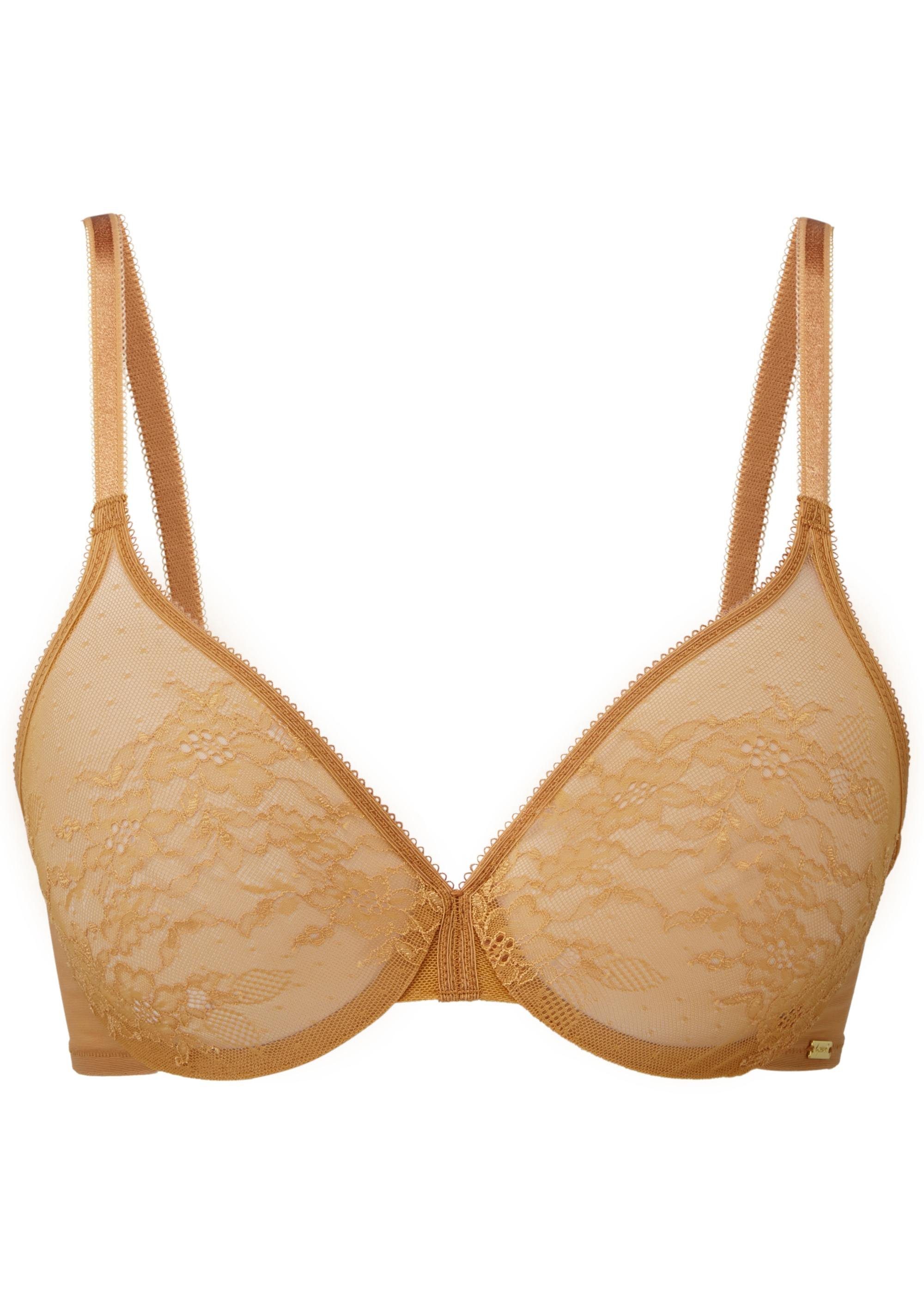 Gossard Gemoldeter BH Glossies Lace Moulded BH Spiced Honey (gemouldeter BH, 1-tlg., 60; 65; 70; 75; 80; 85; 90; 95; 100) gelb