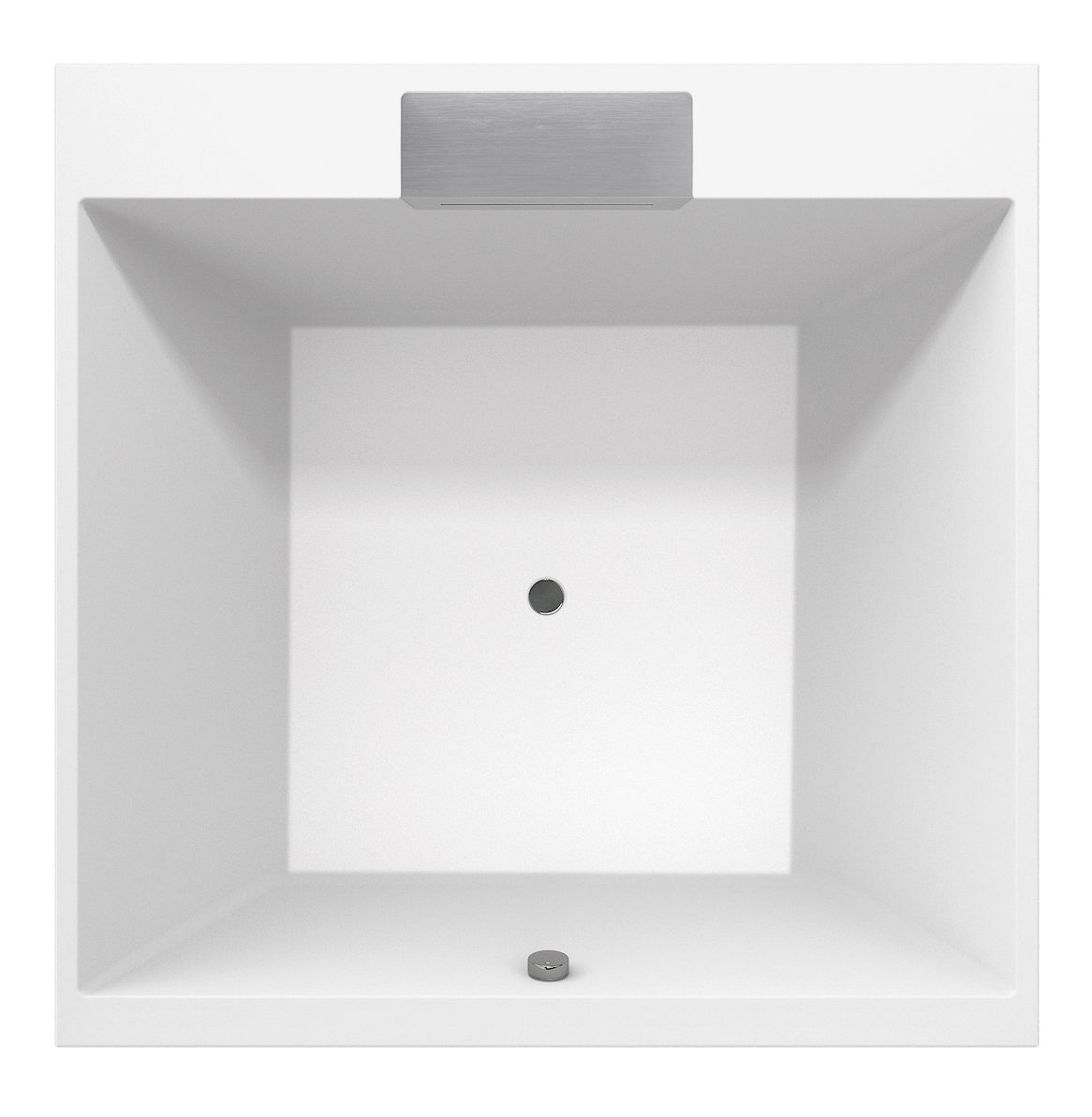 Polysan s.r.o. Badewanne CAME FALLS Quadrat-Badewanne mit Rahmengestell 175x175x50cm, weiß, Polysan-23611F