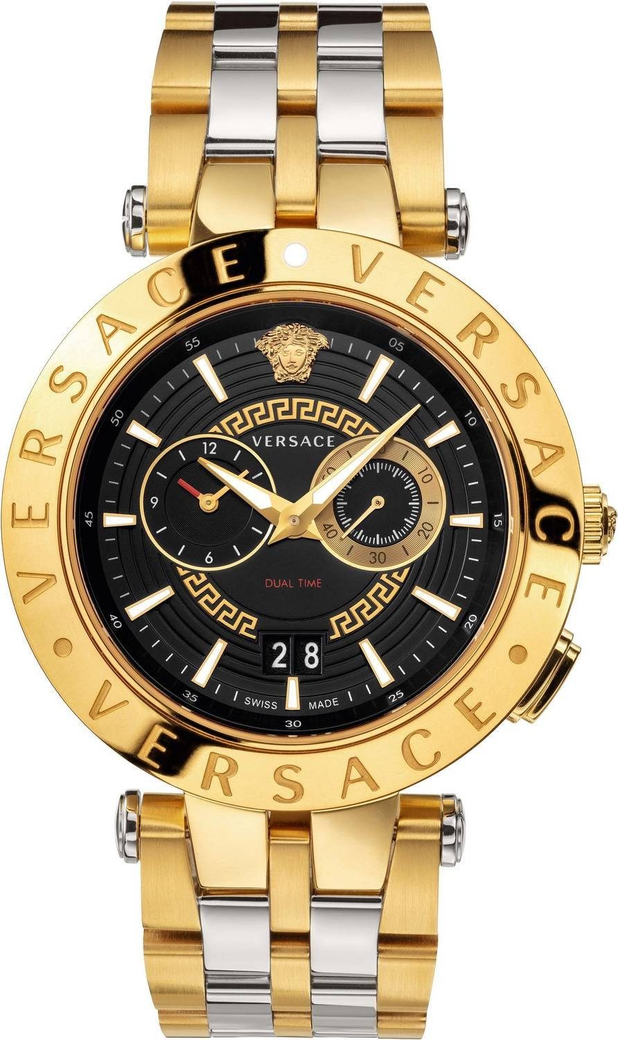 Versace Schweizer Uhr V-Race, Extravagante Schweizer Uhr für Herren