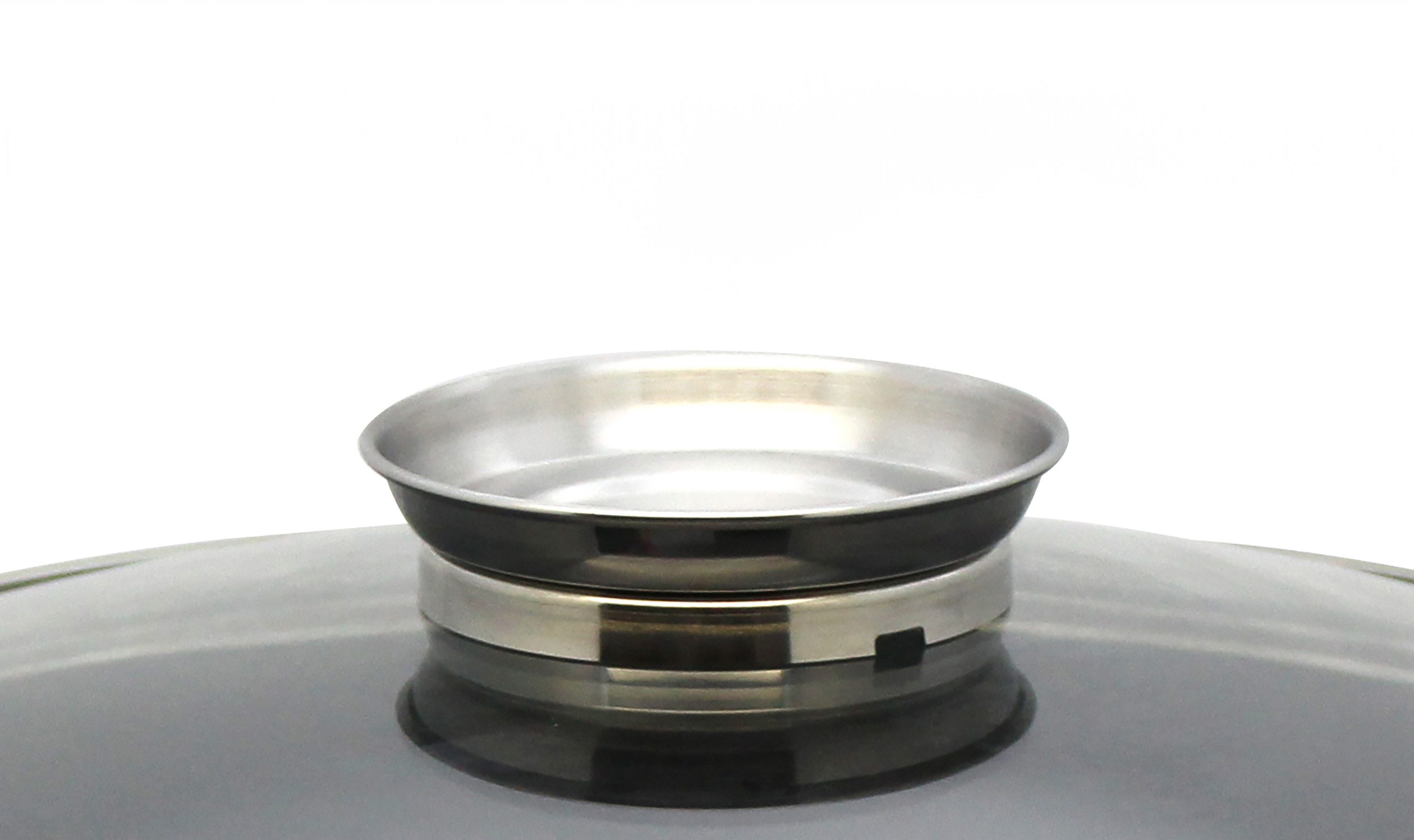 Elo Servierpfanne Rubino, Pfanne mit Glasdeckel, Aluminiumguss (1-tlg), mit Glitzer-Glamour-Effekt außen