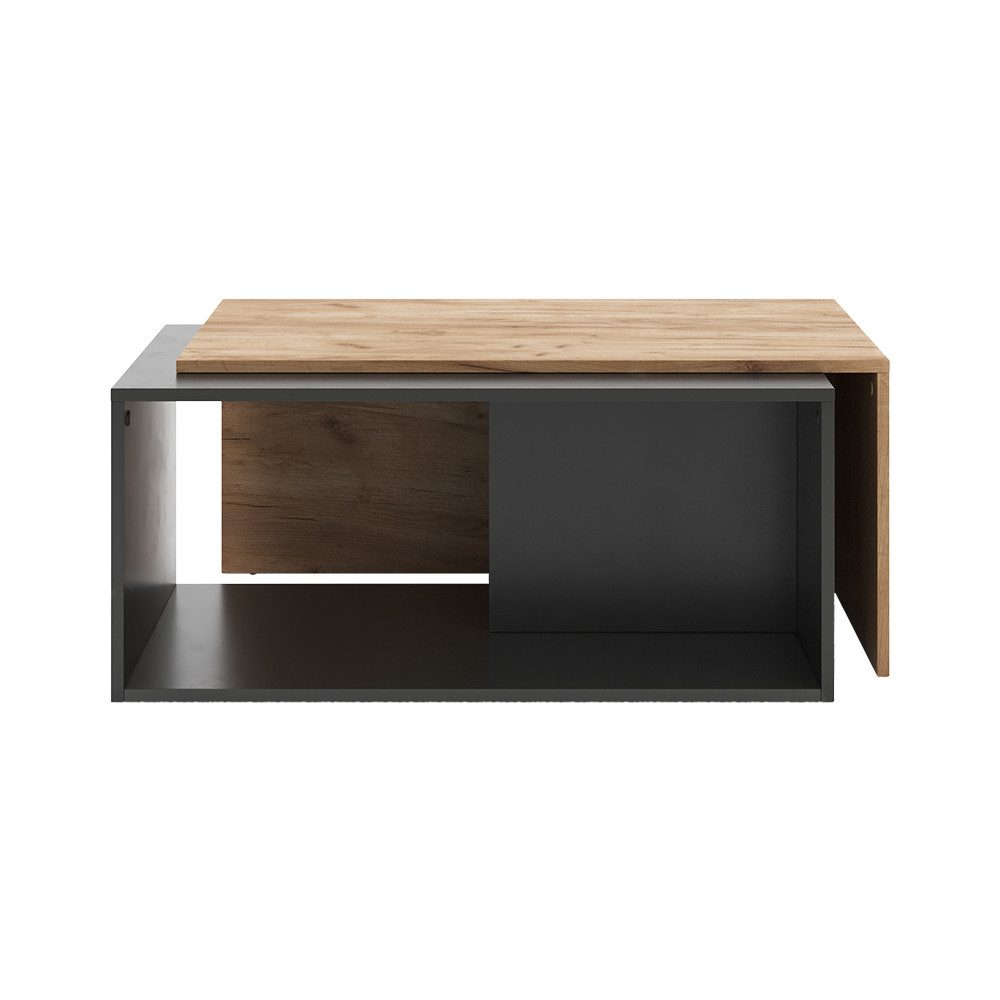 Vicco Couchtisch Paul, Anthrazit/Goldkraft Eiche, 90 günstig online kaufen