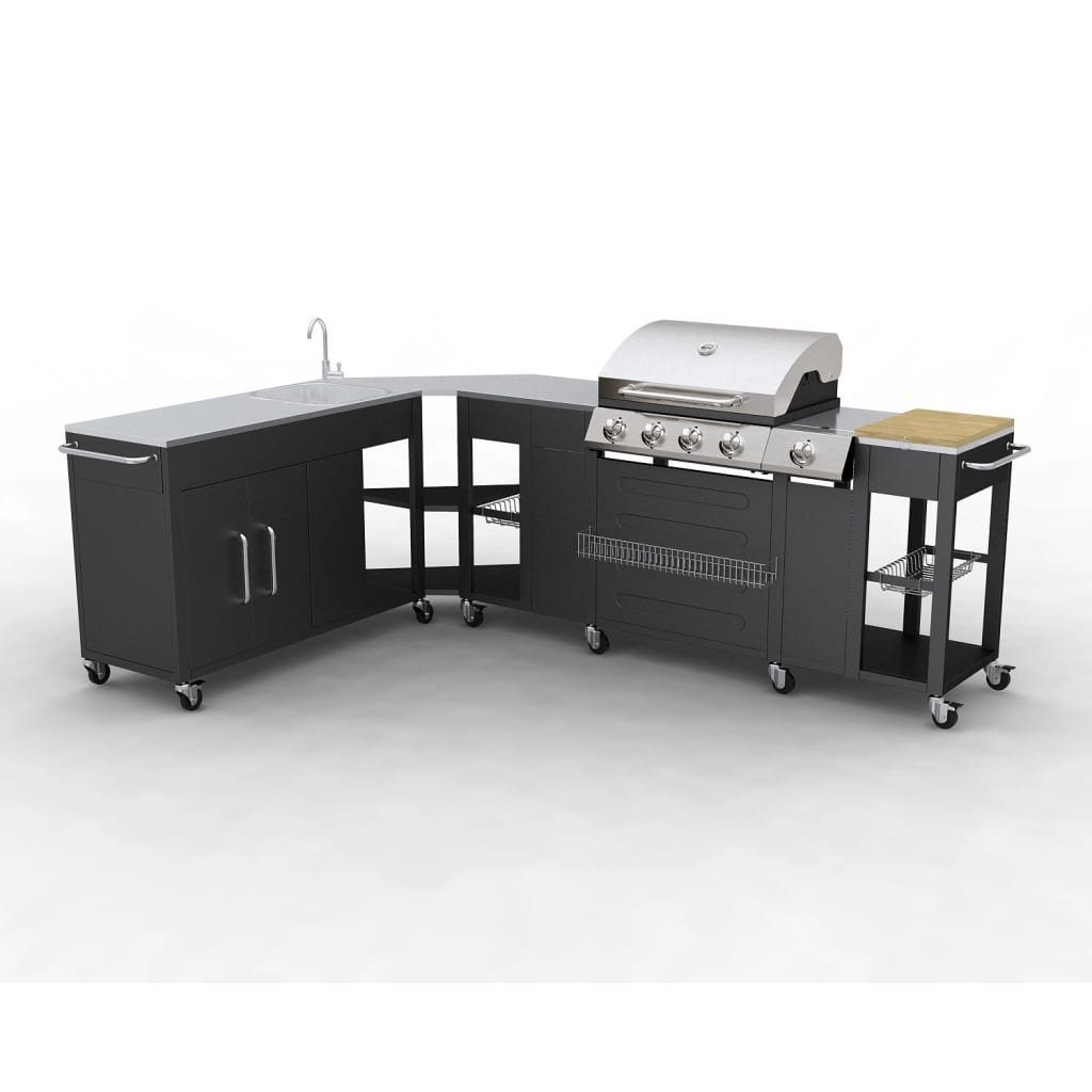 vidaXL Gasgrill »Outdoor Küche mit Gasgrill und 4 Brenner Ohio NEU