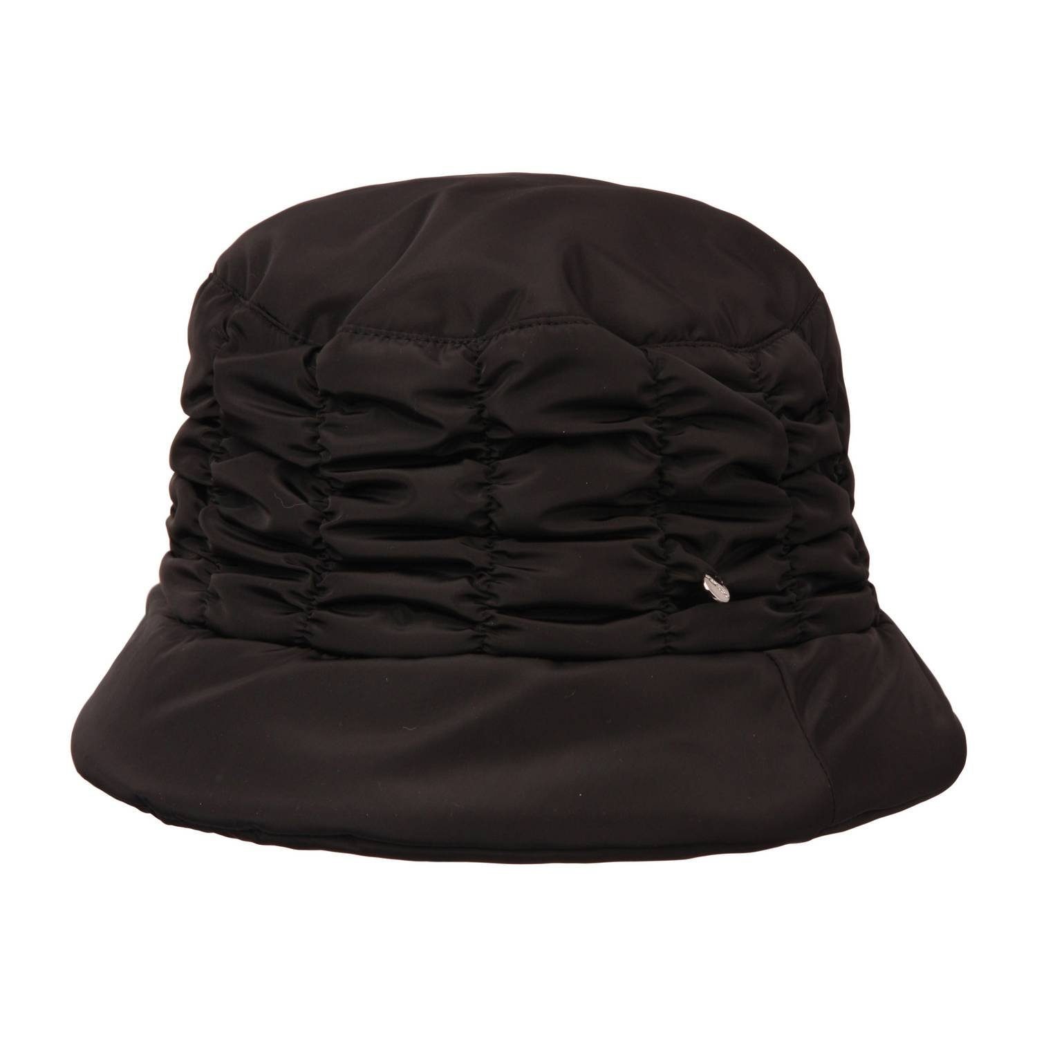 Hat Black Baskenmütze doppellagig mit You Zickzack-Design, Fischerhut Damen