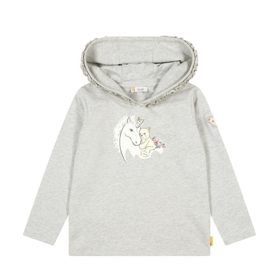 Steiff Sweatshirt Sweatshirt Unicorn Soft Grey Melange
