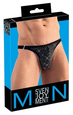 Svenjoyment Stringtanga Männer String-Tanga mit Schmucksteinen mit Glitzer besetztem Beutel (1-St) String