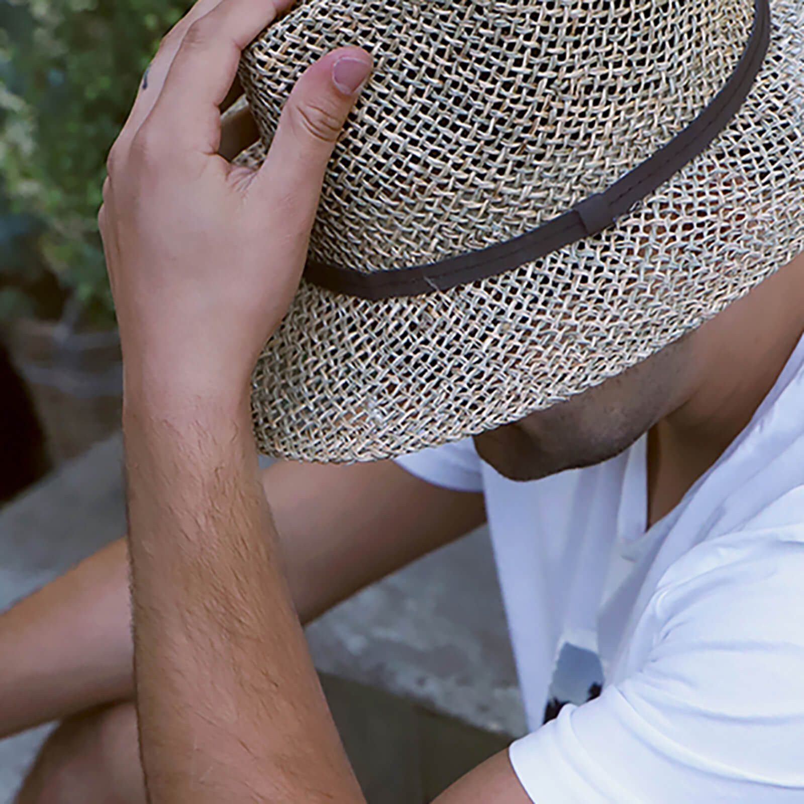 Fiebig Strohhut Strohhut Fedora aus Seegras mit Kunstlederband günstig online kaufen
