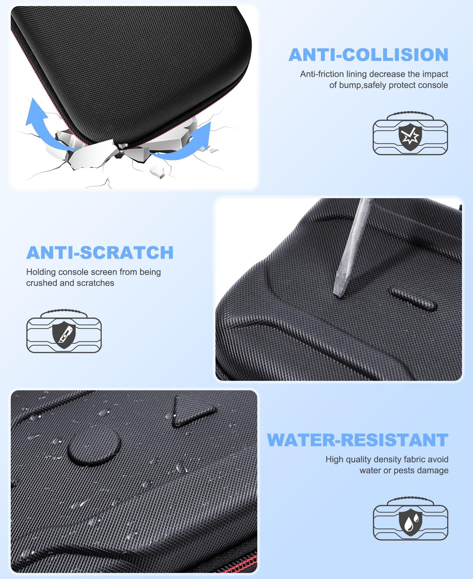 SURFOU Nintendo-Schutzhülle Tasche Kompatibel mit Nintendo Switch 2 Zubehör Hülle Tragetasche Kompatible Displaygröße: 7,9 zoll, nintendo switch 2 tasche mit 10 Spielkartenhaltern, Kompakt & tragbar, Doppelreißverschluss, Rundum-Schutz unterwegs, für Nintendo Switch 2/Switch/OLED