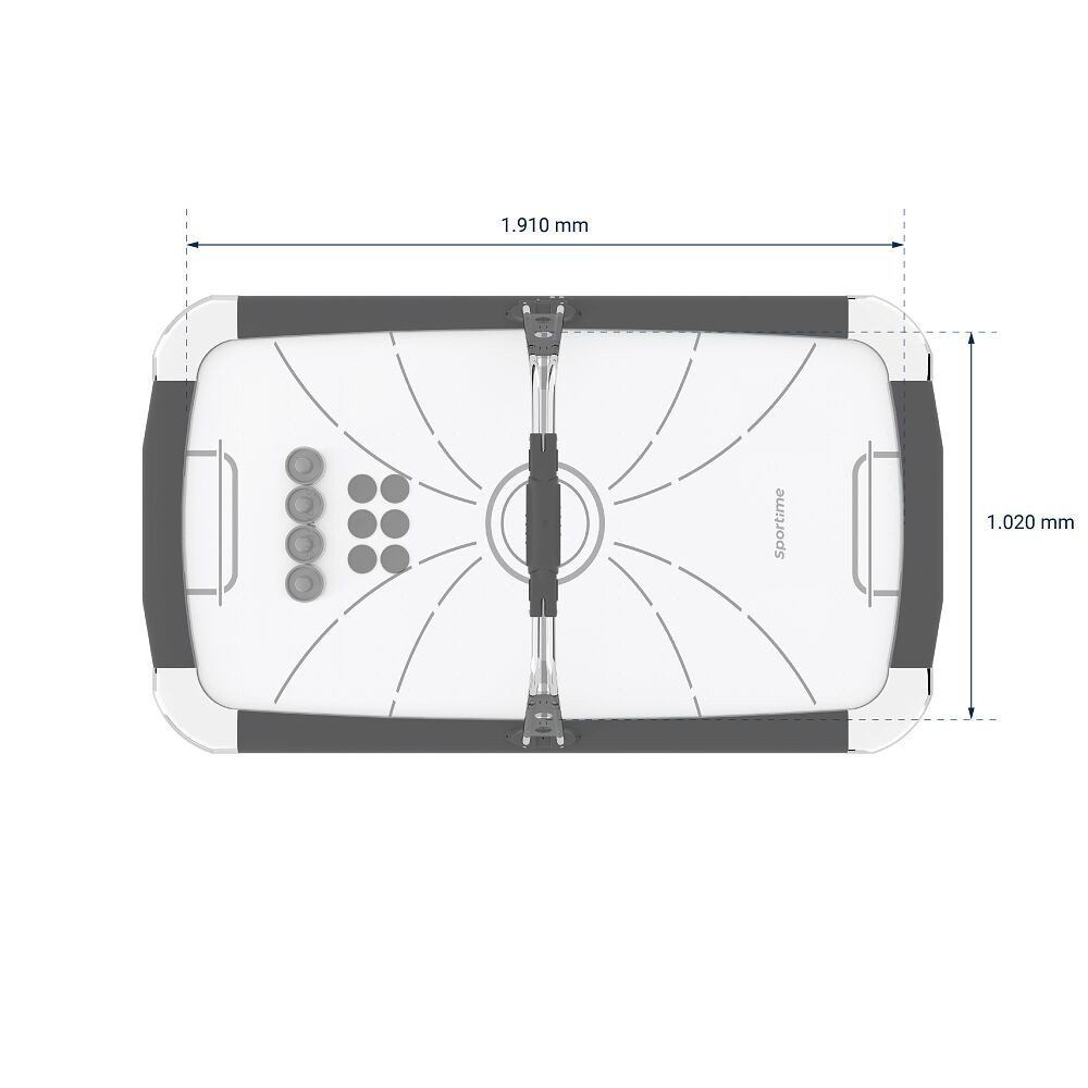 Sportime Air-Hockeytisch Airhockey-Tisch Blizzard, Airhockey-Tisch in 7 ft. Größe