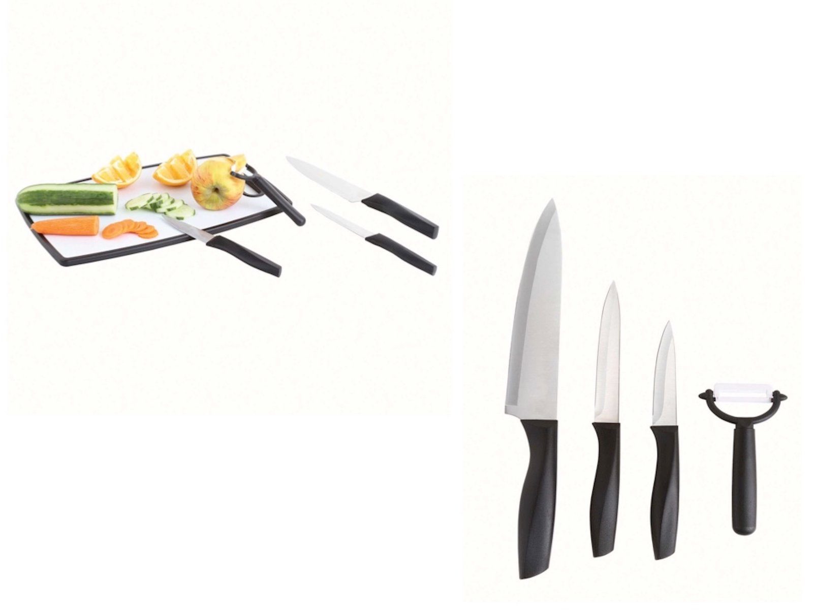 LIVOO Kochmesser Messer-Set Kunststoff inkl. Messer LIVOO drei Schneidebrett
