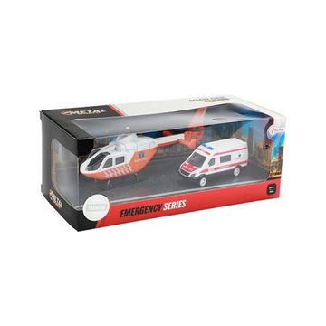 Toi-Toys Spielzeug-Hubschrauber Rettungs-Hubschrauber Helikopter mit Krankenwagen aus Druckguss