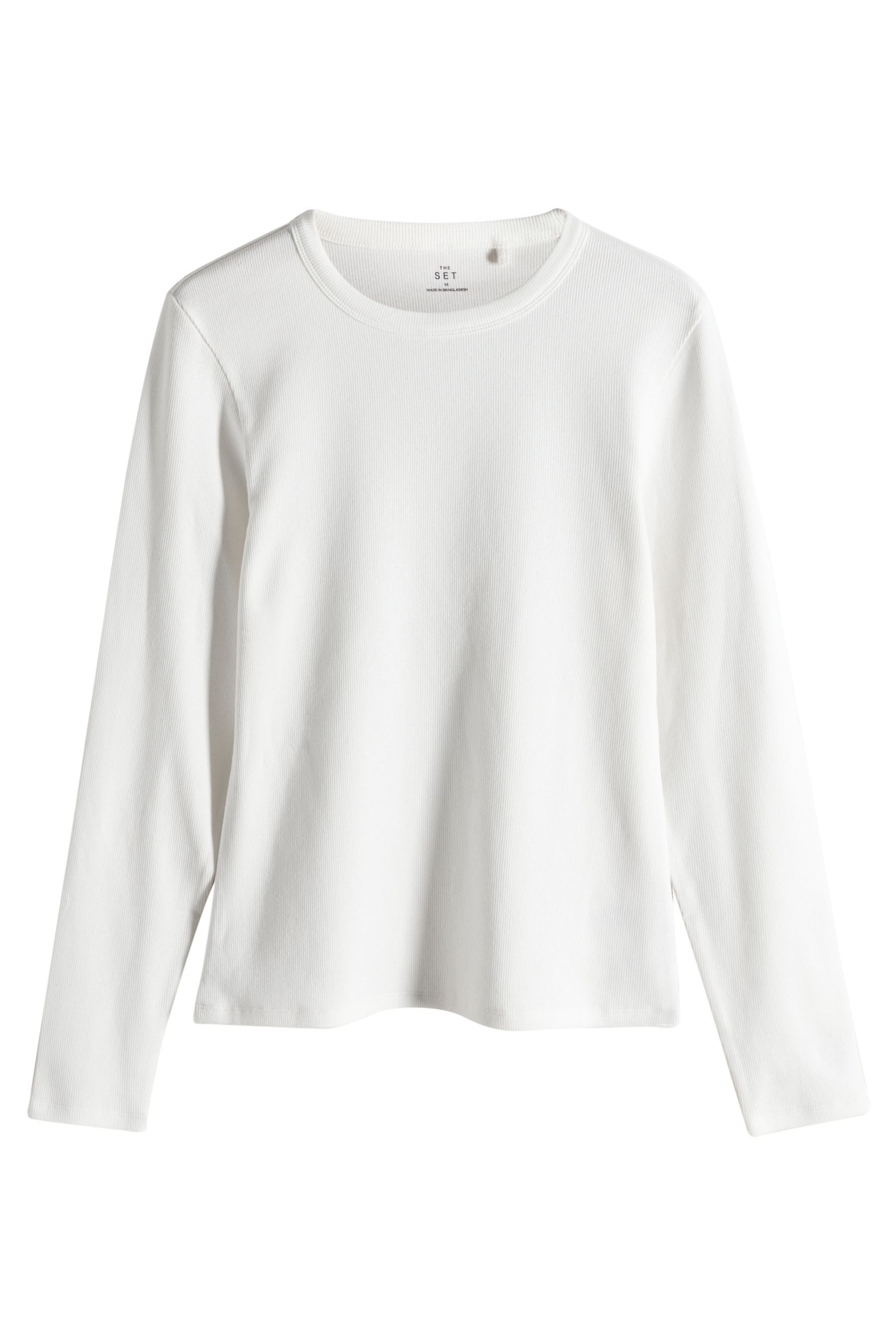 The Set Langarmshirt The Set Langärmelige gerippte Tops, 3er-Pack (3-tlg) günstig online kaufen