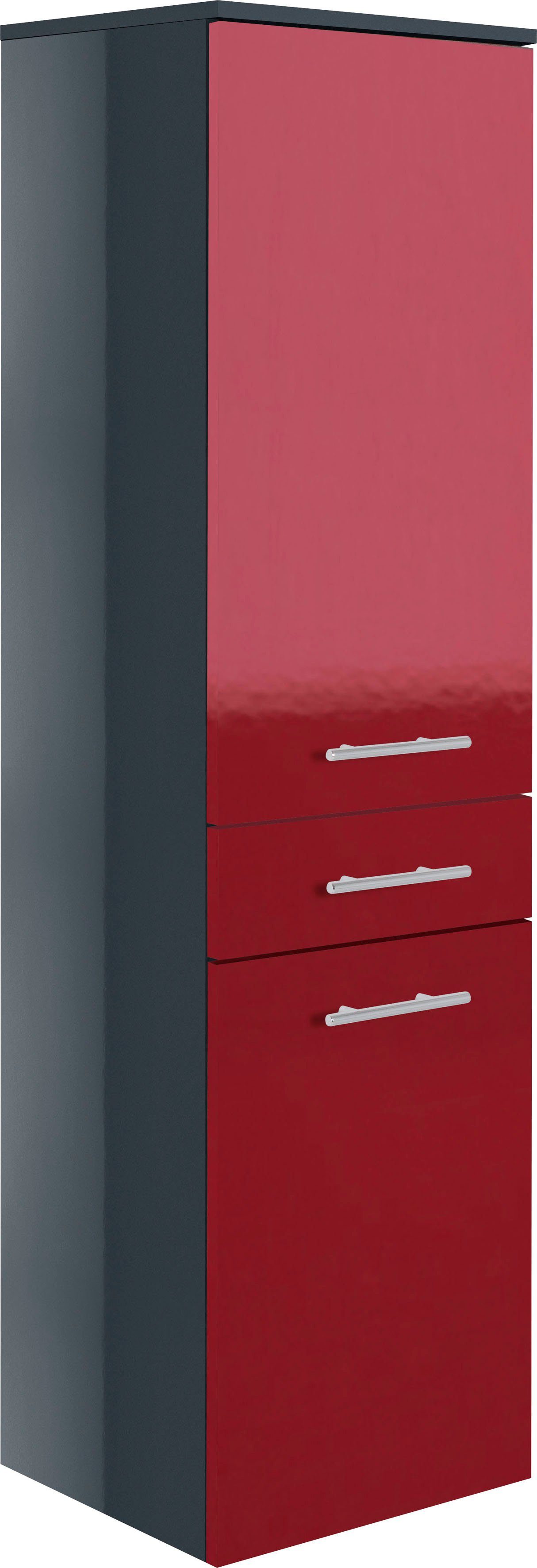 MARLIN Midischrank 3040, Breite anthrazit 40 rot cm 