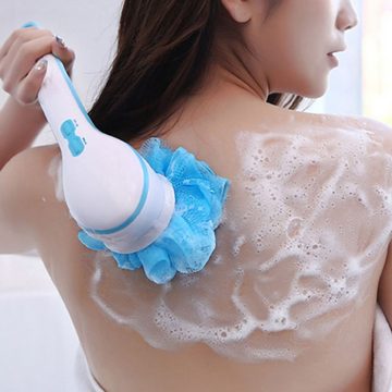 yozhiqu Körperbürste Akku-Duschbürste, Duschbürste mit langem Griff, für Körperreinigung, langem Griff für Körperreinigung, Peelingmassage und Schönheitspflege