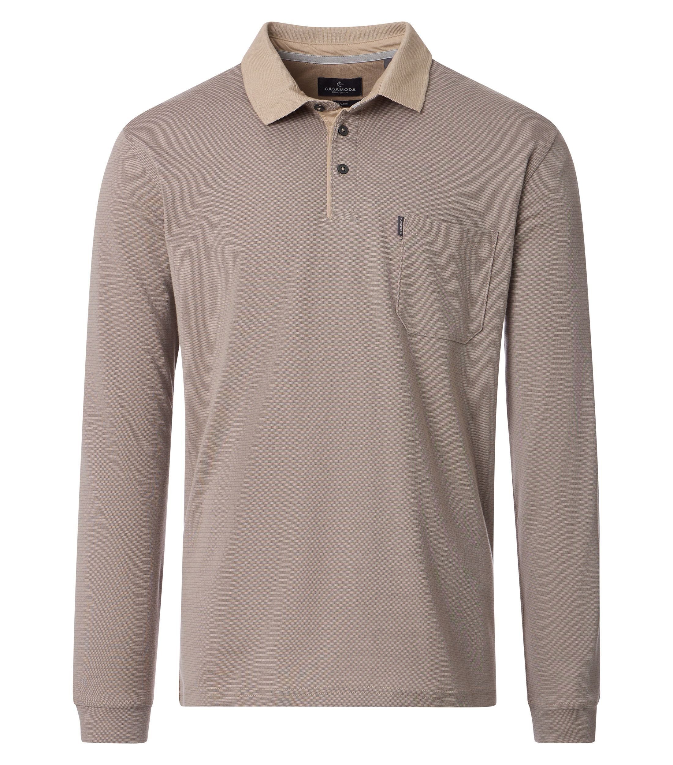 CASAMODA Langarm-Poloshirt CASAMODA Polo-Shirt Langarm gestreift günstig online kaufen