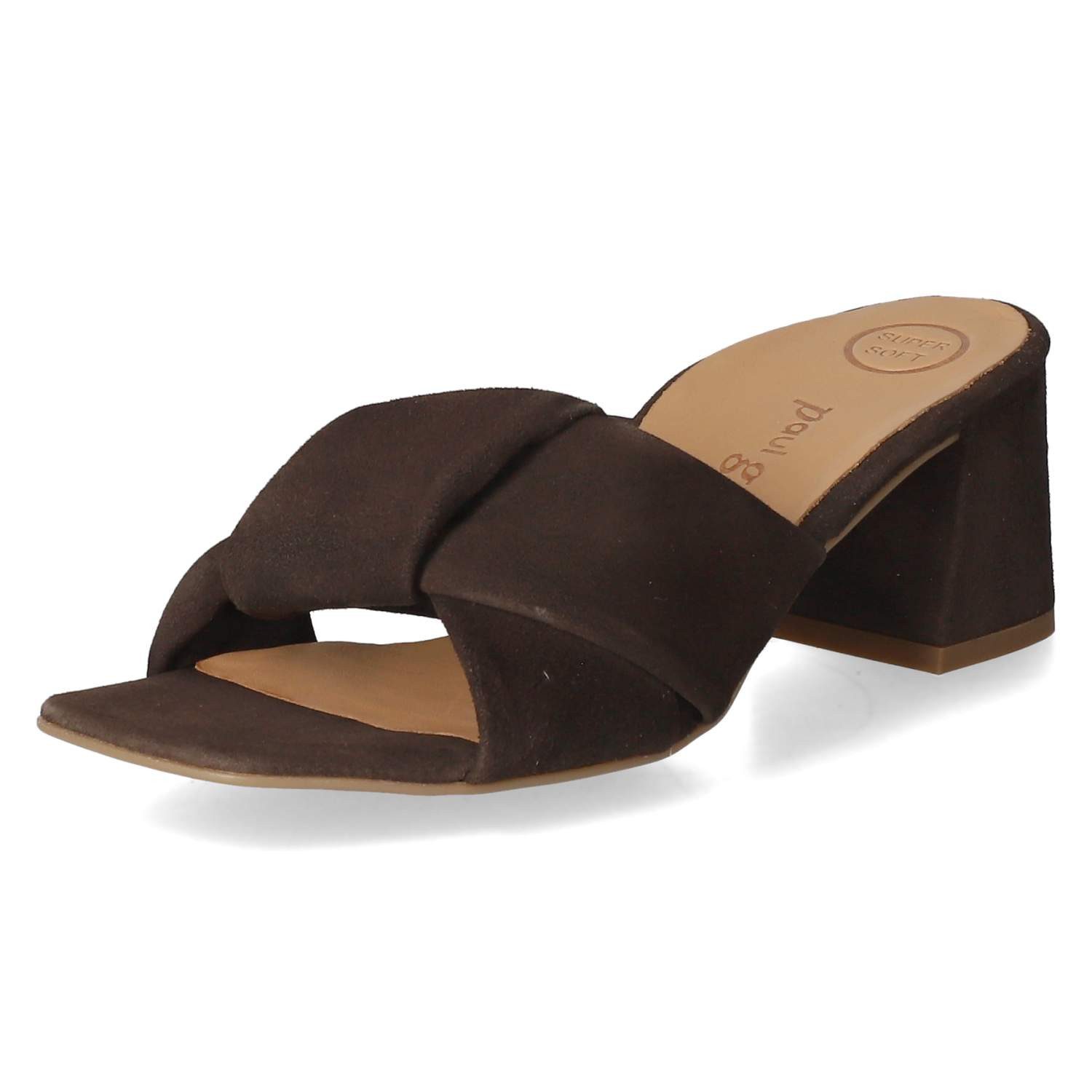 Paul Green Paul Green 6127-109 Damen Rauleder brown Pantolette