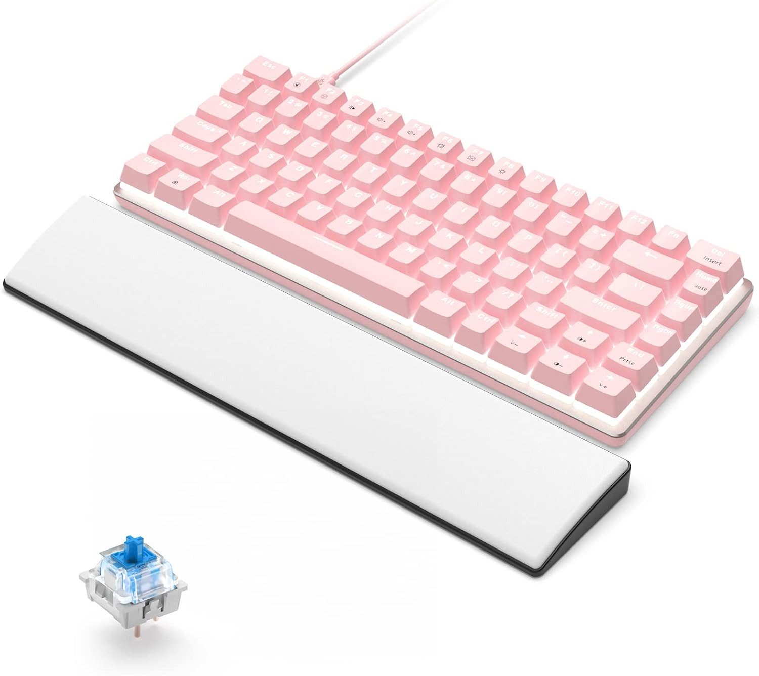 CROSS ZEBRA RGB Hintergrundbeleuchtung Gaming-Tastatur (Anti-Ghosting, Hochwertige Materialien, Mattes Finish, mit Double-Shot)
