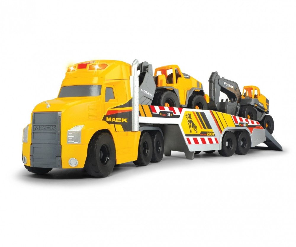Dickie Toys Spielzeug-Auto Dickie Mack/Volvo Heavy Loader Truck