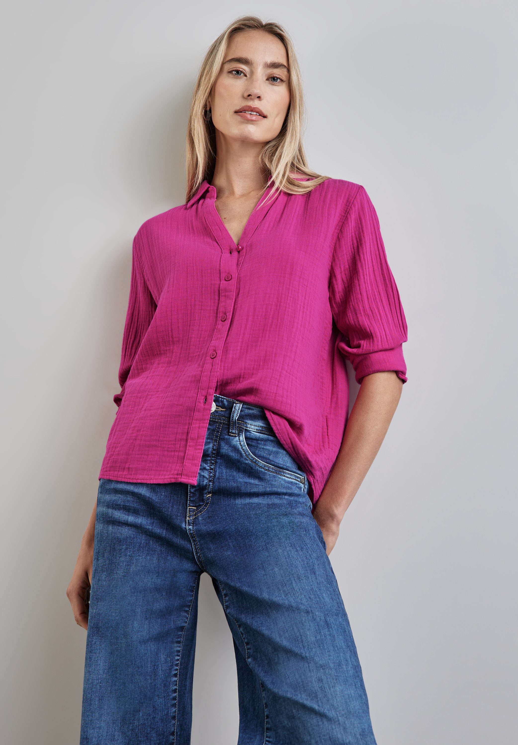 STREET ONE Hemdbluse mit Knopfleiste