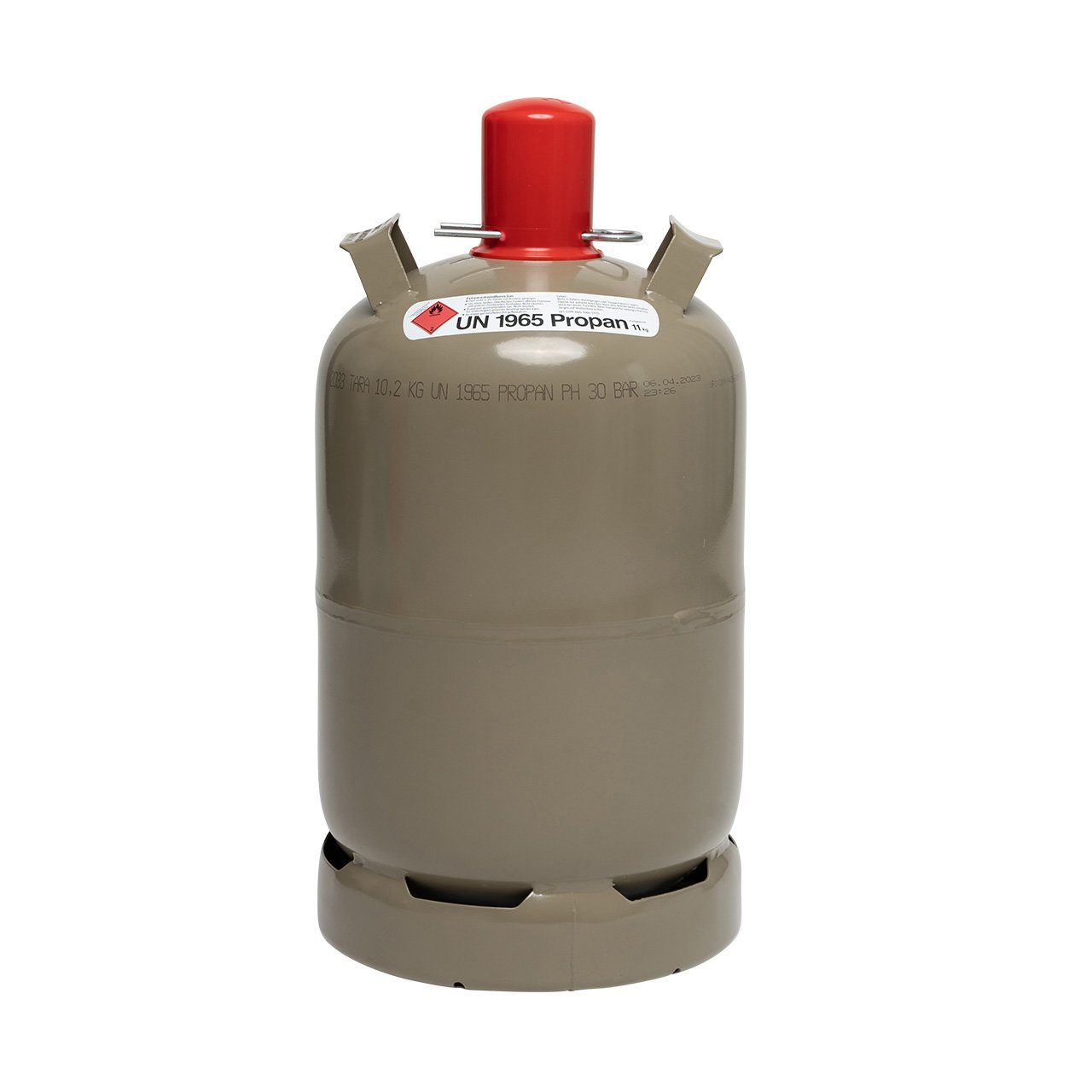 BlueCraft Gas Eigentum 11 kg Propan Gasflasche ungefüllt für Gas-Grill, Wohnmobil, 1x 11 kg Propan Gasflasche Leer für Gas-Grill, Wohnwagen, Heizung etc.