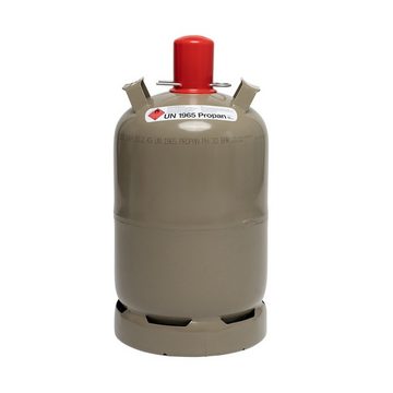 BlueCraft Gas, Propangas-Flasche, 11 kg, grau, ungefüllt inkl. Weber Grillthermometer