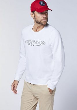 NAVIGATOR Sweatshirt mit Logo-Schriftzug